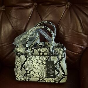 NWT 🐍 ALDO 🐍 SNAKE EMBOSSED 3-in-1 Crossbody/Shoulderbag/Handbag VEGAN LEATHER